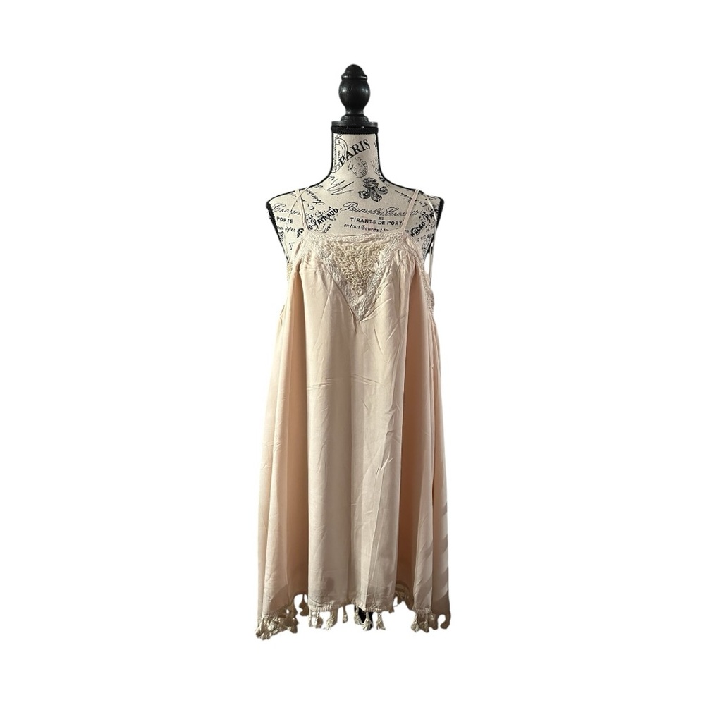 Anthropologie’s Jodifl Size Large NWT Blush midi dress adorned with pearls